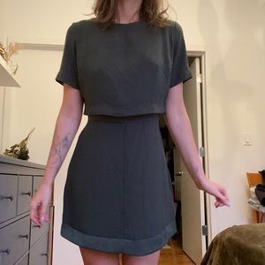 Green topshop dress